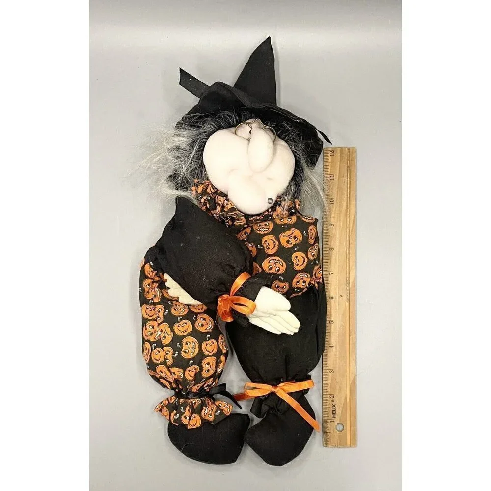 Vintage Halloween Witch Doll 1992 Joelson Industries Fall Decoration Plush